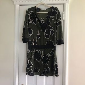 DVF floral printed dress